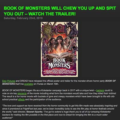 BOOK OF MONSTERS WILL CHEW YOU UP AND SPIT YOU OUT – WATCH THE TRAILER!